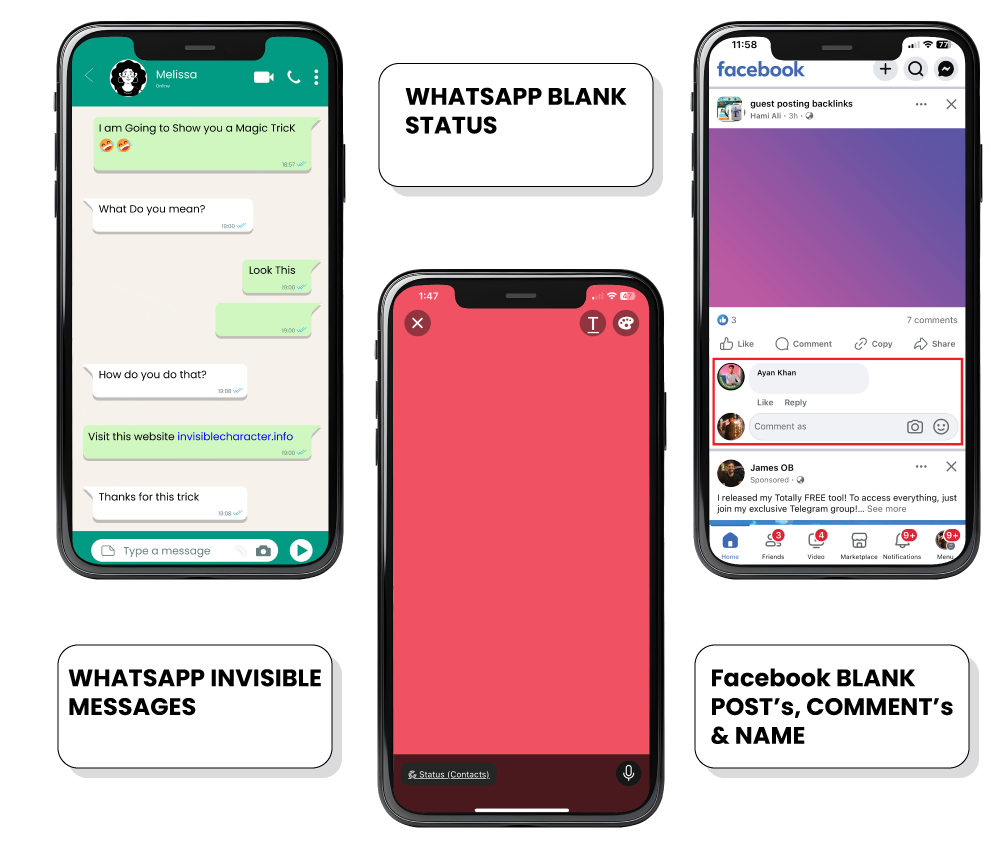 How to Use Invisible Text in Social Media
